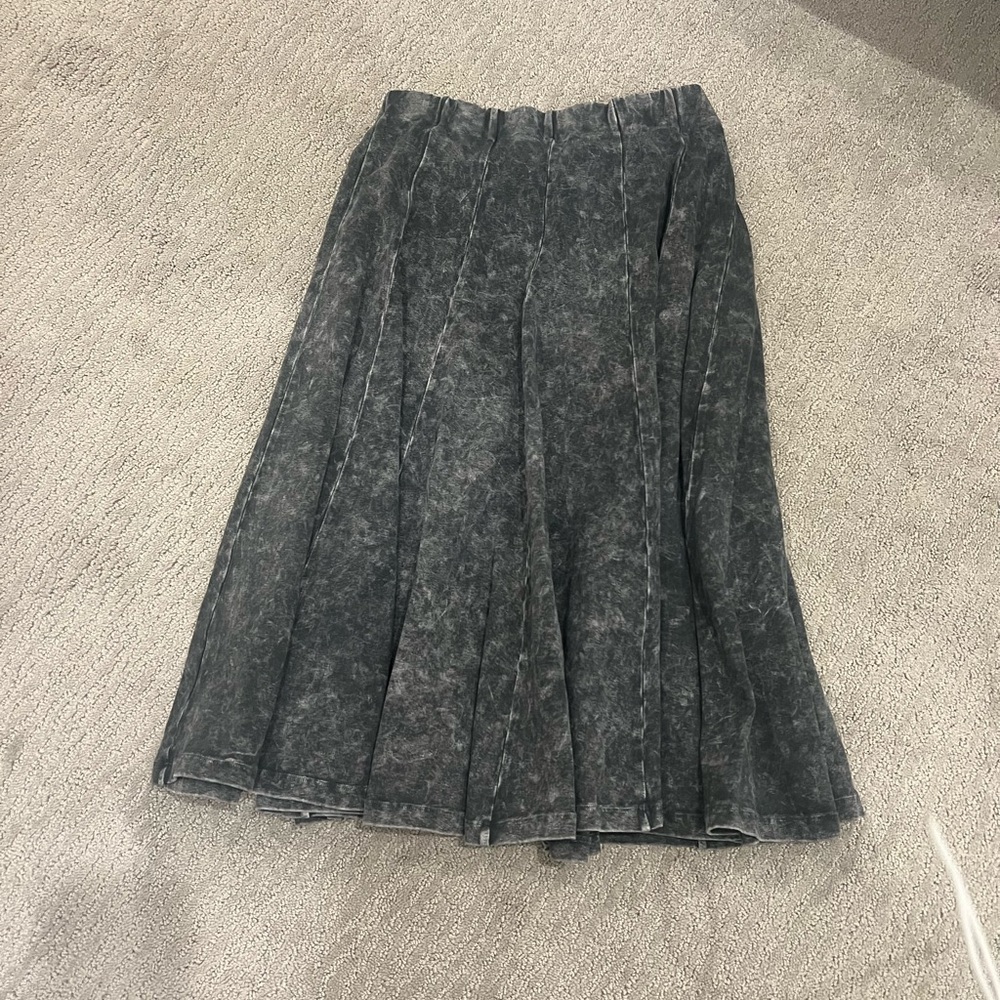 Kiki Riki dark grey denim wash women’s short skirt